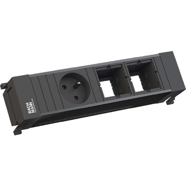 Bachmann 916.063 Steckdoseneinheit 3-fach schwarz
