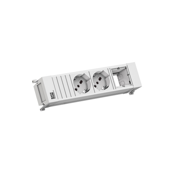 Bachmann 916.725 Steckdosenleiste 2xP40 1x Custom Modul 0 2 Meter