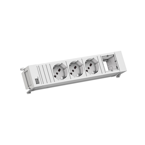 Bachmann 916.727 Steckdosenleiste 3xP40 1x Custom Modul 0 2 Meter
