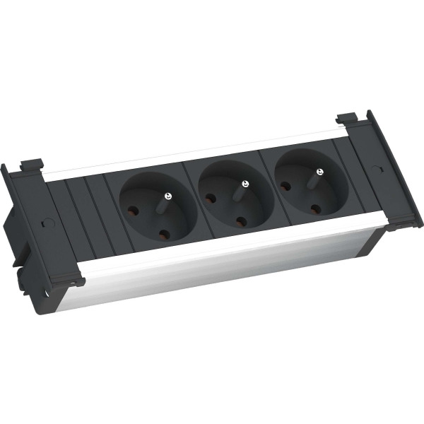 Bachmann 927.003 KAPSA Steckdosenleiste 3xUTE schwarz Strom 2 Meter