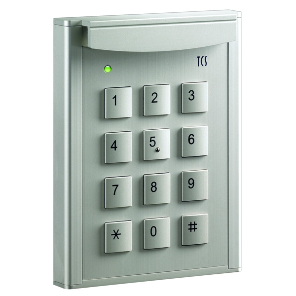 TCS AZF50000-0010 Codeschloss codelock 12 zur Zutrittskontrolle für bis zu 10 Codes AP silber