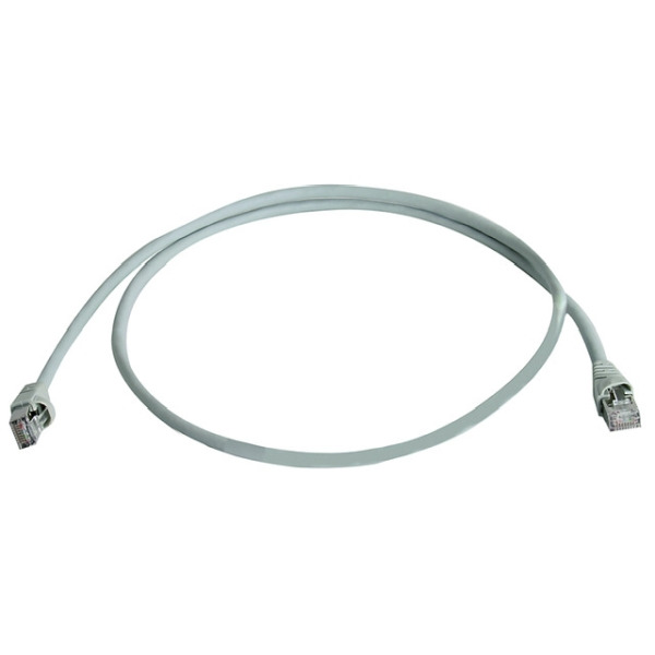 Telegärtner 100008268 Patchkabel S/FTP 6A grau 1,5 Meter