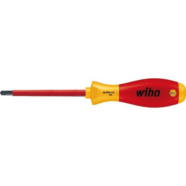 Wiha 328SF Schlitz/PZ1x80 Xeno Schraubendreher SoftFinish electric 30700