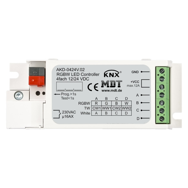 MDT AKD-0424V.02 KNX LED Controller 4-Kanal 3/6 A RGBW