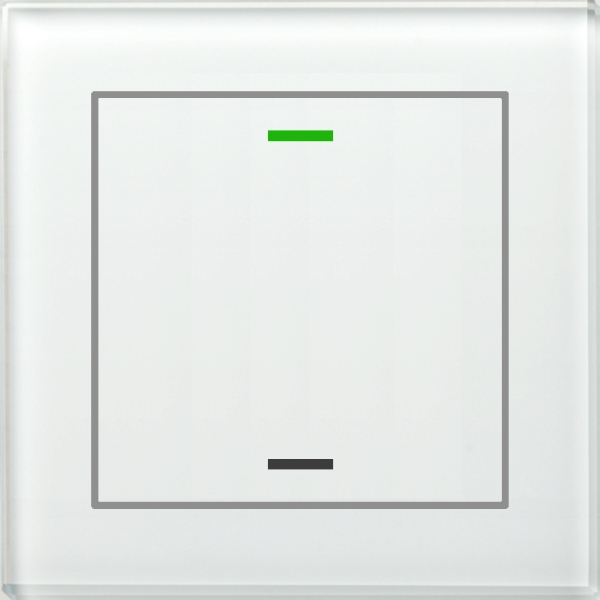 MDT BE-GTL1TW.01 KNX Glastaster II Light 1-fach RGBW mit Temperatursensor Weiß Neutral