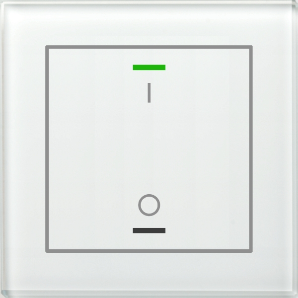 MDT BE-GTL1TW.B1 KNX Glastaster II Light 1-fach RGBW mit Temperatursensor Weiß Schalten