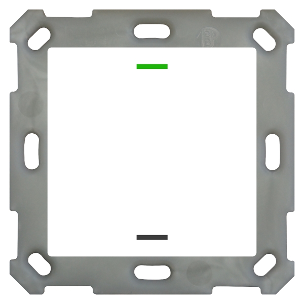 MDT BE-TAL55T1.01 KNX Taster Light 55 1-fach RGBW mit Temperatursensor Reinweiß glänzend Neutral