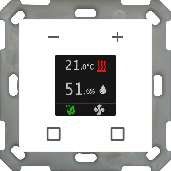 MDT SCN-RTR55S.01 KNX Raumtemperaturregler Smart 55 Reinweiß glänzend