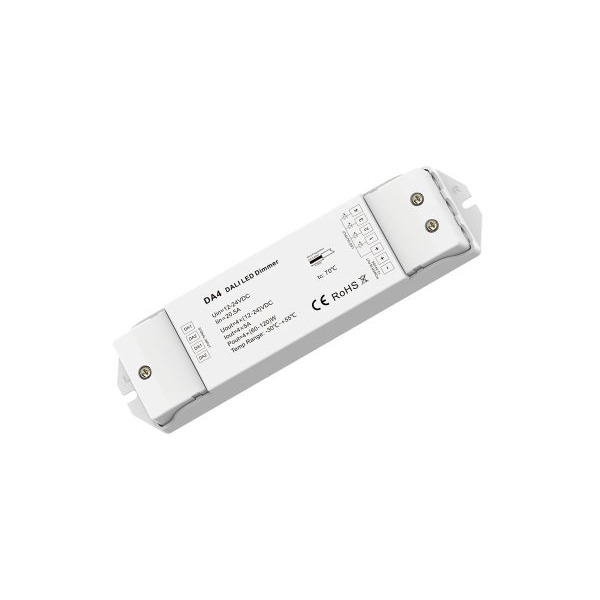 Dotlux 5235 4Kanal DALI-Dimmer max. 480W für LED-Streifen 4x5A 12- 24V PWM