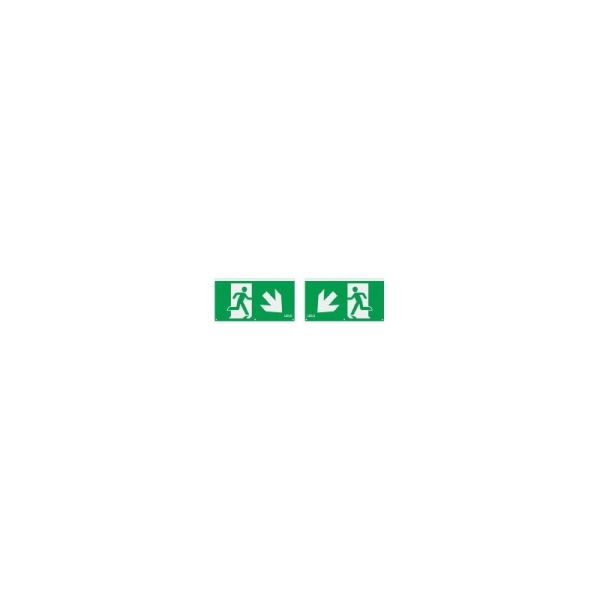 Dotlux 5403 Erweitertes Piktogrammset Pfeil diagonal links und rechts unten 2 Stück für LED-Notleuchte EXITmulti Artikel 3177