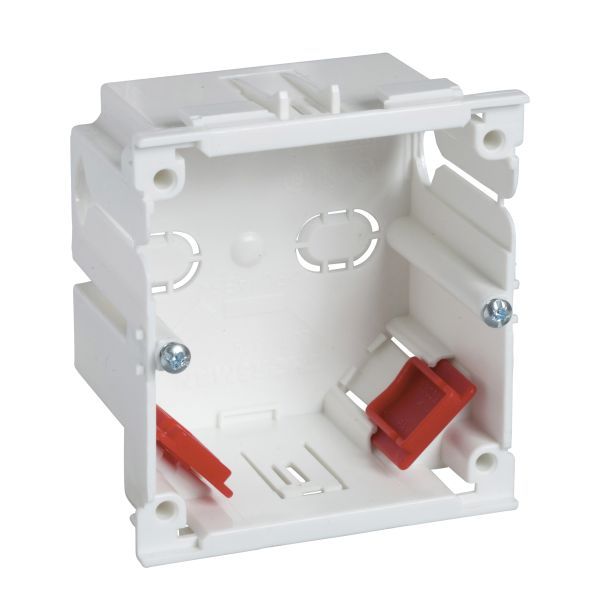 Schneider 5586150 Geräteeinbaudose 1-fach inkl. 2 Zugentl. c/c60mm, F80-Frontöffnung VKE=10 MIB-A1