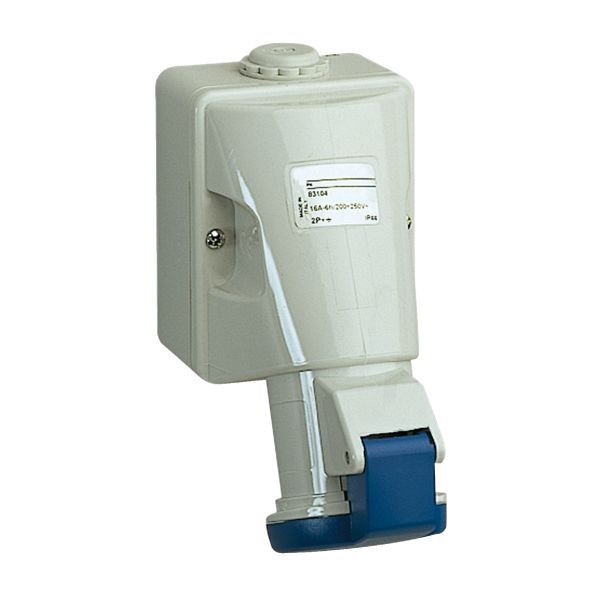 Schneider 83116 Wandsteckdose, 32A, 2p+E, 200-250 V AC, IP44