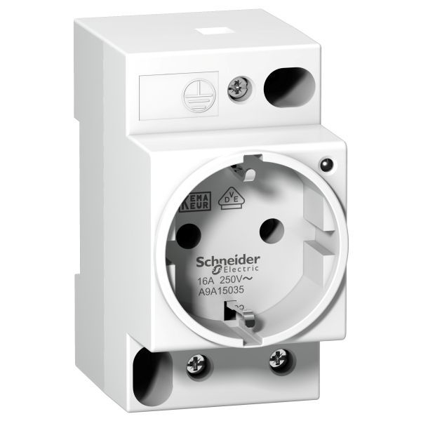 Schneider A9A15035 Steckdose iPC 2P+E 16A 250VAC VDE-0620 deutsche Ausführung mit LED