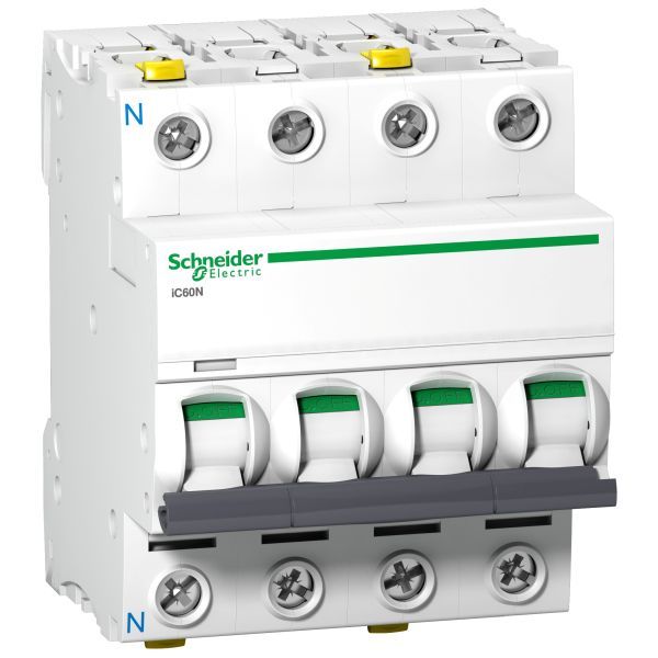 Schneider A9F03740 Leitungsschutzschalter iC60N, 3P+N, 40A, B Charakteristik