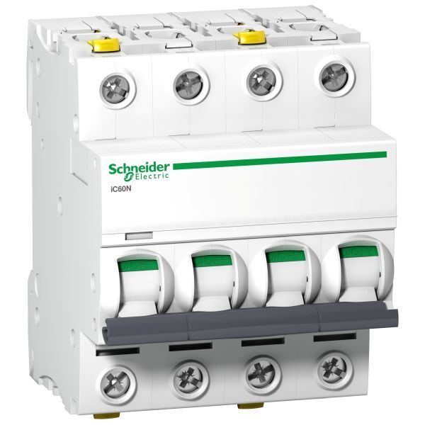 Schneider A9F04401 Leitungsschutzschalter iC60N, 4P, 1A, C Charakteristik