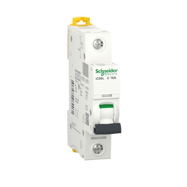 Schneider A9F94116 Leitungsschutzschalter iC60L, 1P, 16A, C-Charakteristik, 25kA