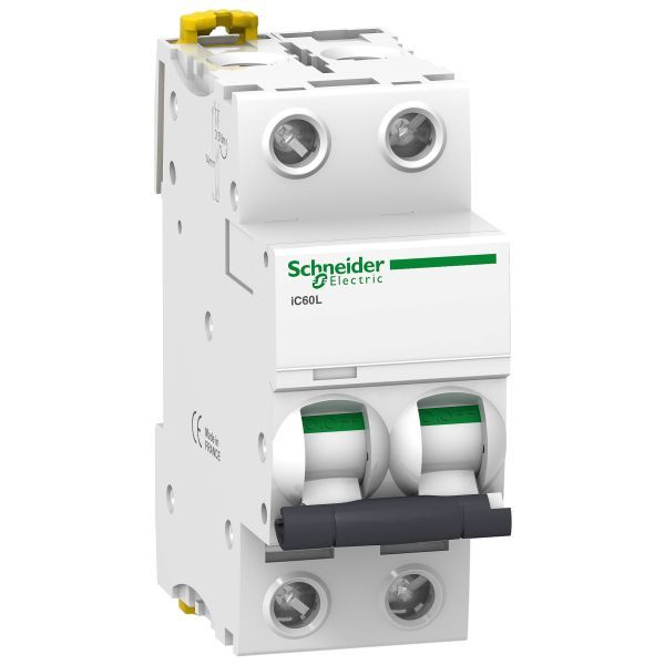 Schneider A9F95210 Leitungsschutzschalter iC60L, 2P, 10A, K-Charakteristik, 25kA