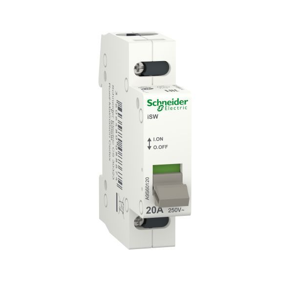 Schneider A9S60120 Lasttrennschalter iSW, 1P, 20A, 250V