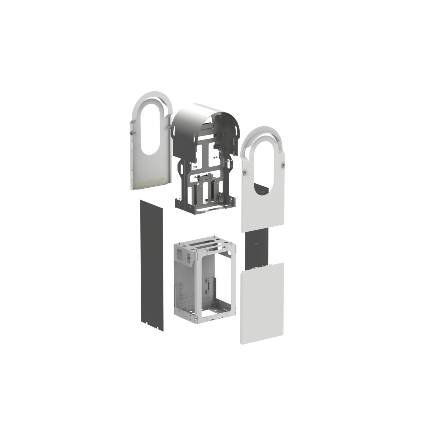 Schneider EVA1RFKS2 Metallic-Kit für EVlink Pro AC Bodenmontage 2 Ladepunkte, IK10, C4M