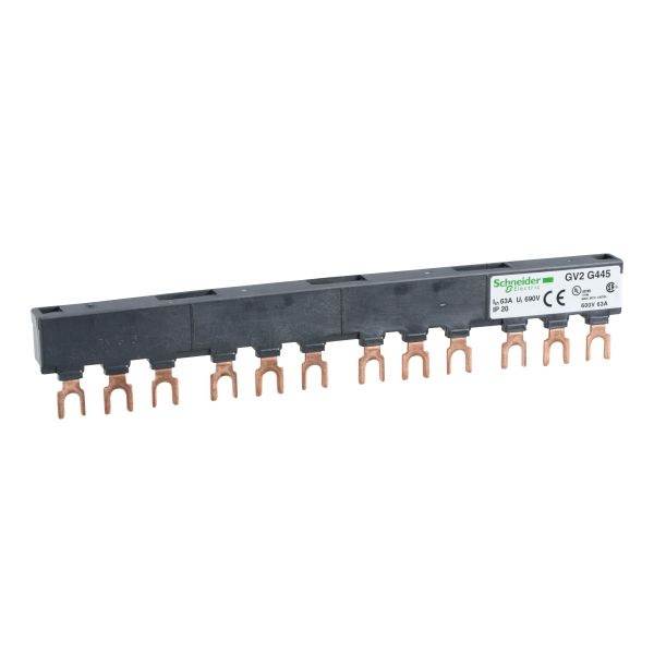 Schneider GV2G445 Drehstrom-Sammelschienensystem, 63A, 4Abgangsstellen, 45mm Abstand