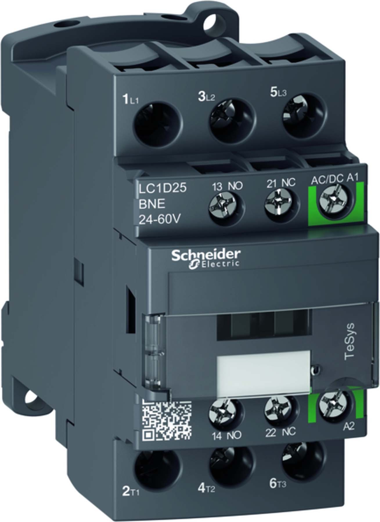 Schneider LC1D32EHE Leistungsschütz LC1D 3p, +1S+1Ö, 15 kW, 32 A, 400 V AC3, Spule 48-130 V AC/DC