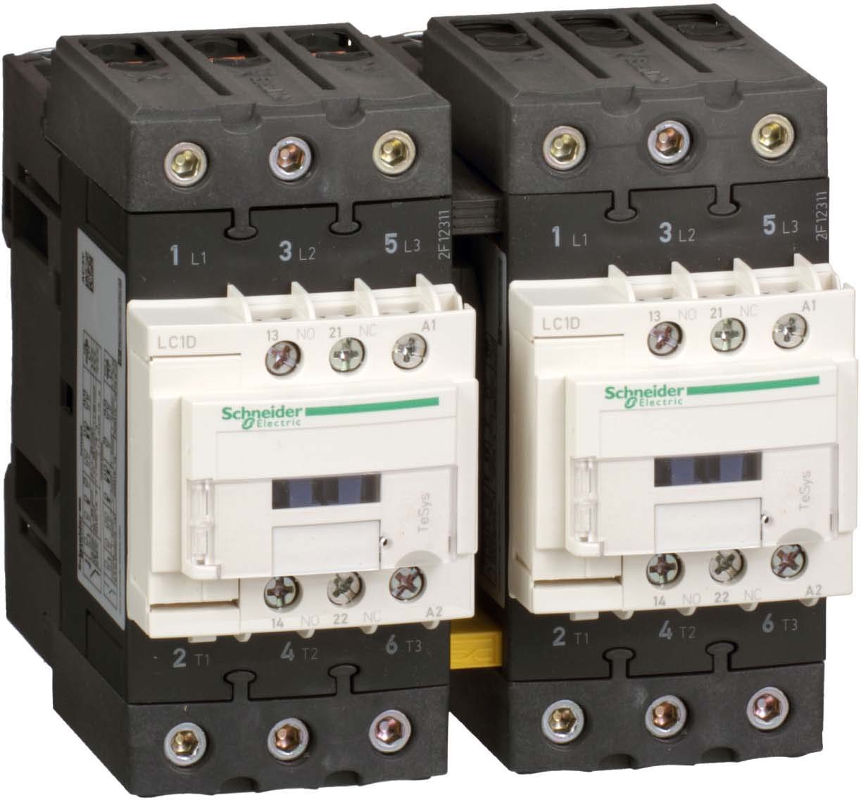 Schneider LC2D65AE7 Wendeschützkombination, 3p+1S+1Ö, 30kW/400V/AC3 65A, Spule 48V 50/60Hz