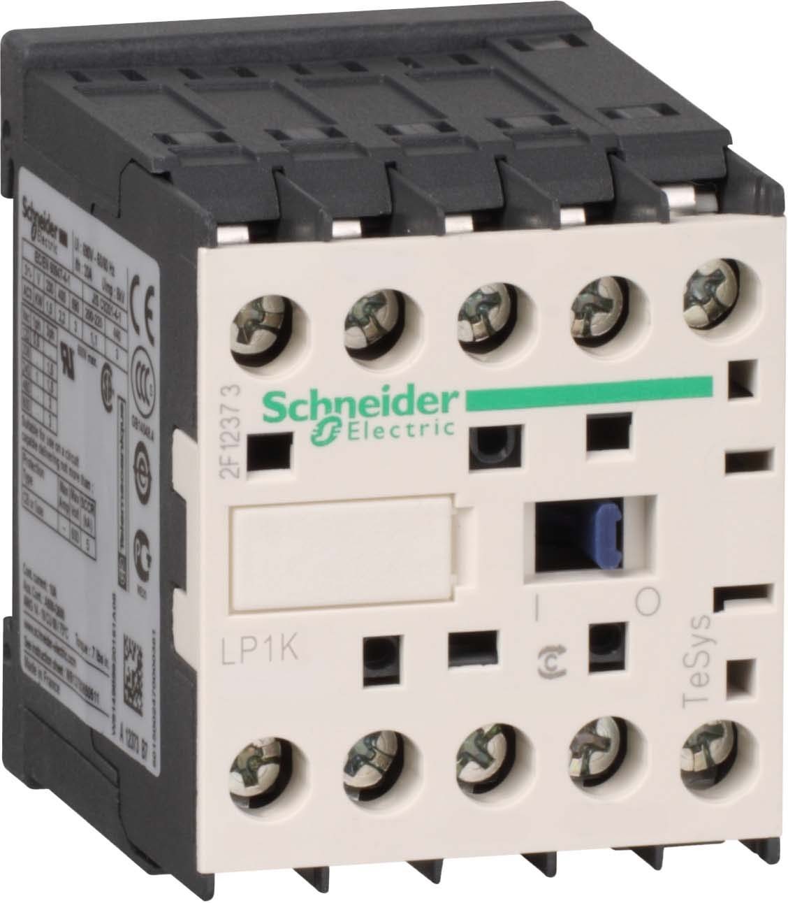 Schneider LP1K09015BD Leistungsschütz LP1K 3p, +1Ö, 4 kW, 9 A, 400 V AC3, Spule 24 V DC