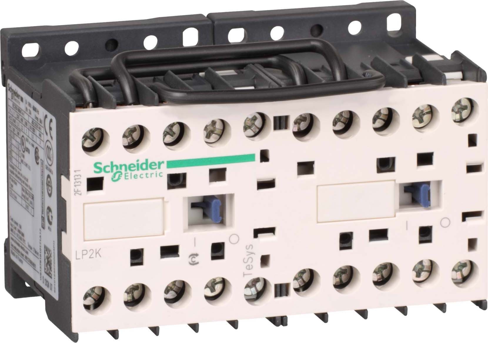 Schneider LP2K0610BD3 Wendeschützkombination, 3p+1S, 2,2kW/400V/AC3, 6A, 24VDC