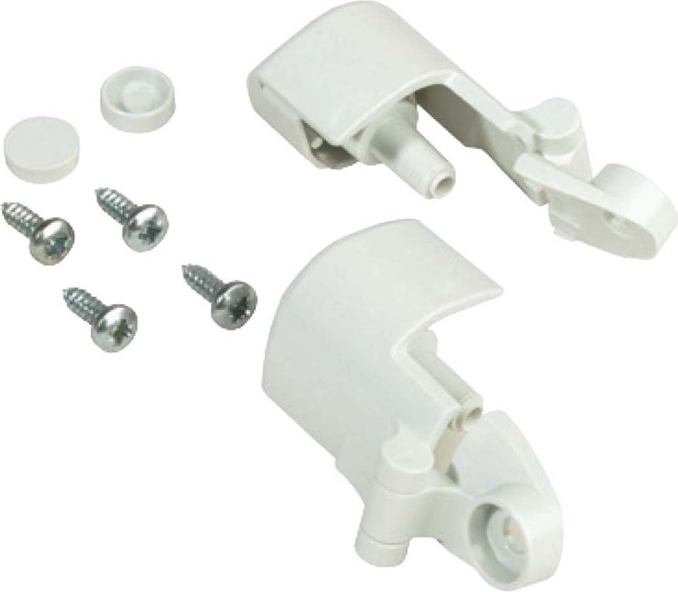 Schneider NSYAEDH20TB Scharniere für Abdeckungstiefe v. 20mm. In Thermoplast-PC mit Schrauben.