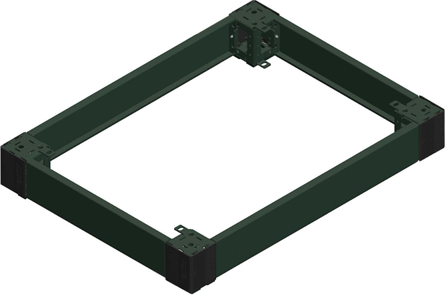 Schneider NSYSPS3100SD 2 Seitenwände f Sockel. 300x100mm. gefalztes Stahlblech. RAL 7022. IP 30. IK 10.