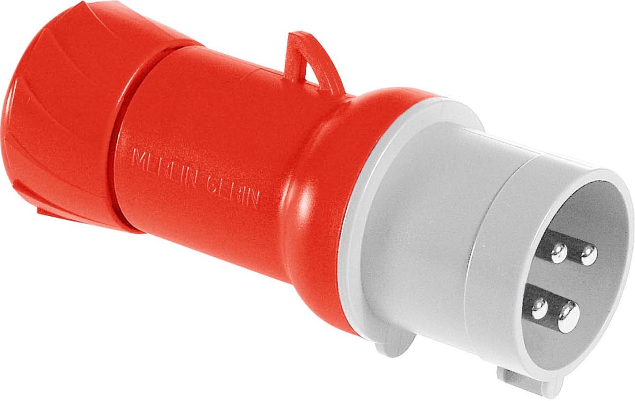 Schneider PKE32M434 CEE Stecker, Schraubklemmen, 32A, 3p+E, 380-415 V AC, IP44