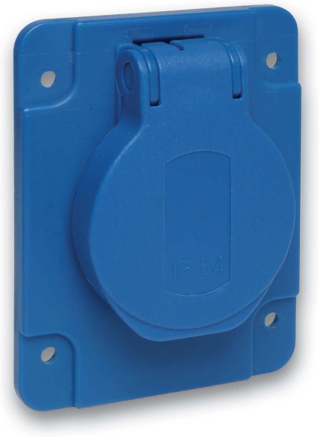 Schneider PKS61B Schukosteckdose, blau, 2p+E, 10/16A, 250 V, für DE, IP54, 65x85mm