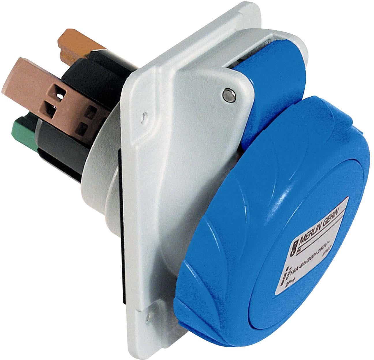 Schneider PKY32F723 CEE Anbausteckdose Schneidklemmen, 32A, 2p+E, 200-250 V AC