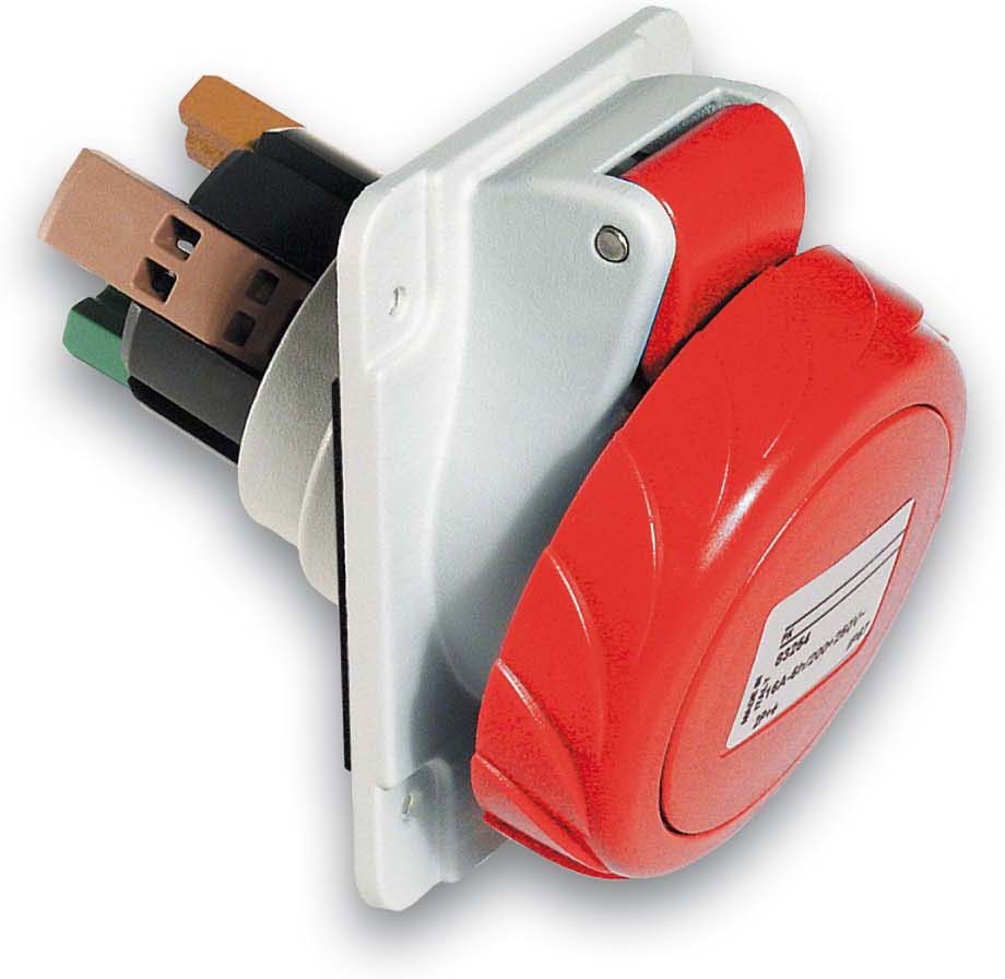 Schneider PKY32F735 CEE Anbausteckdose Schneidklemmen, 32A, 3p+N+E, 380-415 V AC