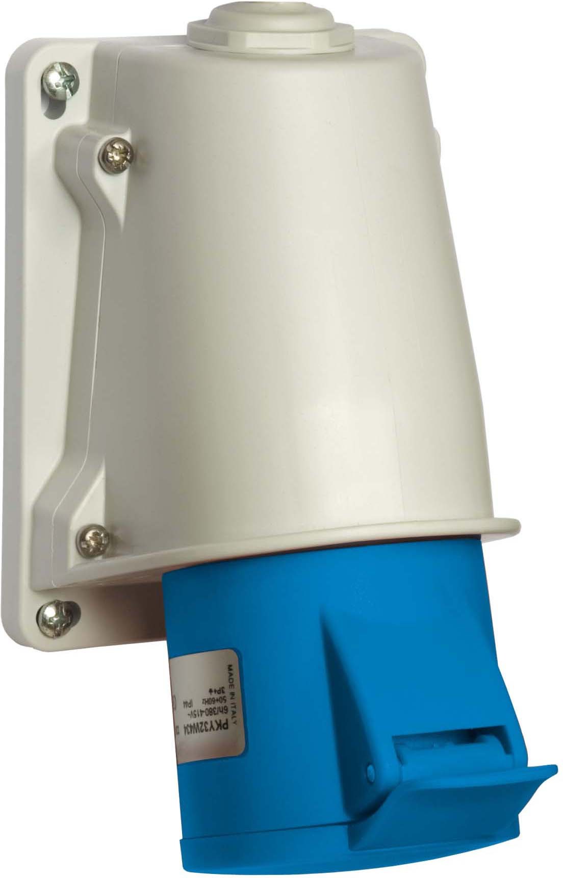 Schneider PKY32W423 CEE Wandsteckdose Schneidklemmen, 32A, 2p+E, 200-250 V AC