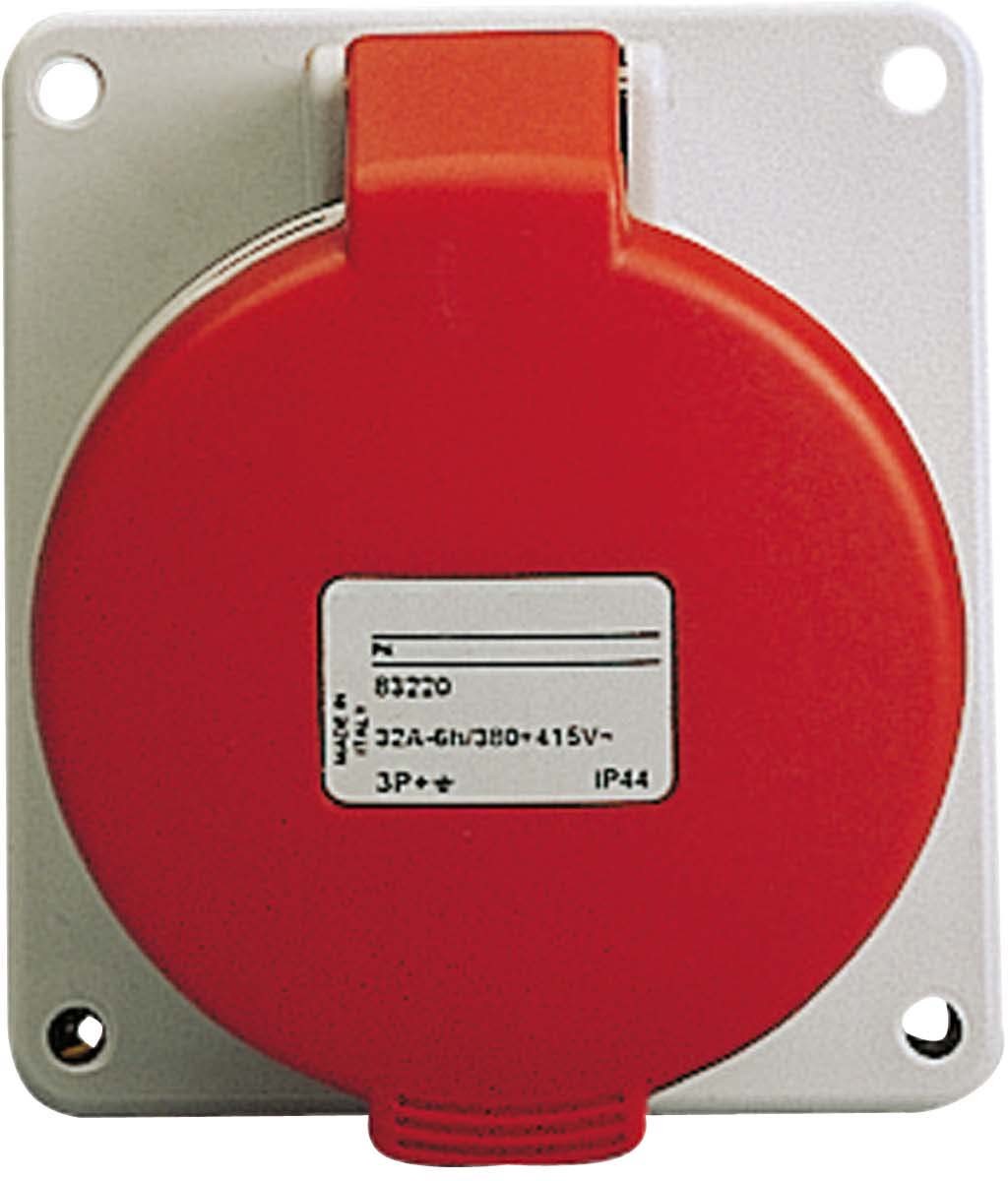 Schneider PKY32W434 CEE Wandsteckdose Schneidklemmen, 32A, 3p+E, 380-415 V AC
