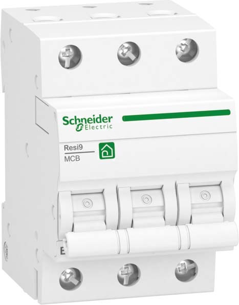 Schneider R9F27316 Leitungsschutzschalter Resi9 3P, 16A, B Charakteristik, 10kA