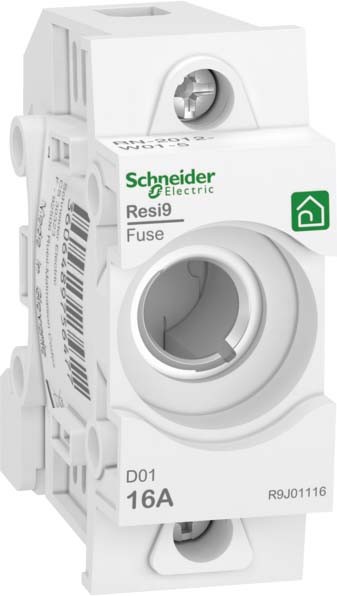 Schneider R9J01116 Neozed Sicherungssockel D01, 1P, 16A, 400V, DIN-Schiene
