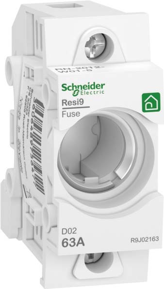 Schneider R9J02163 Neozed Sicherungssockel D02, 1P, 63A, 400V, DIN-Schiene