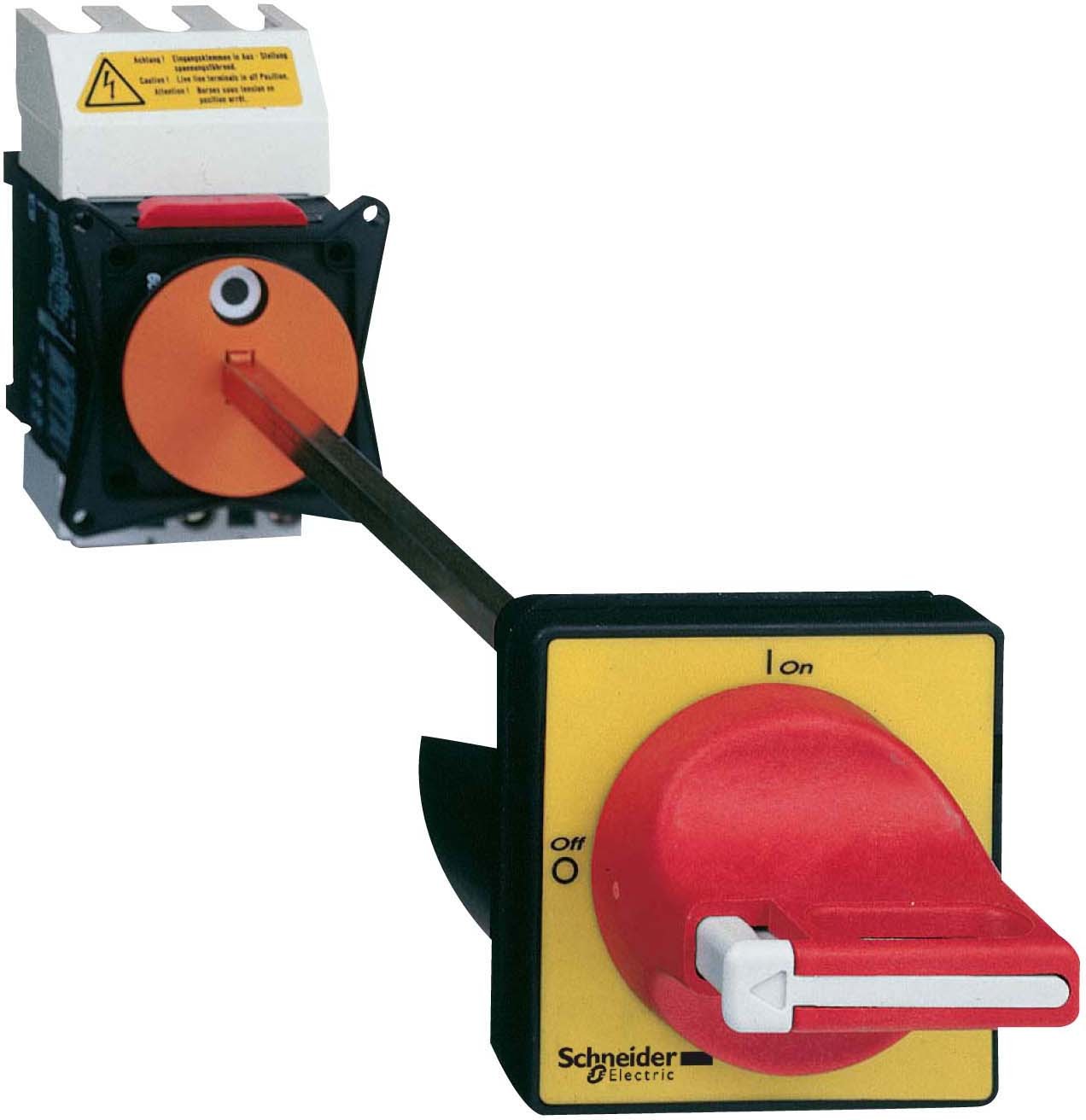 Schneider VCCD1 Not-Aus/Hauptschalter, Zwischenbau, 3p, 690V, 32A, Griff rot abschließbar