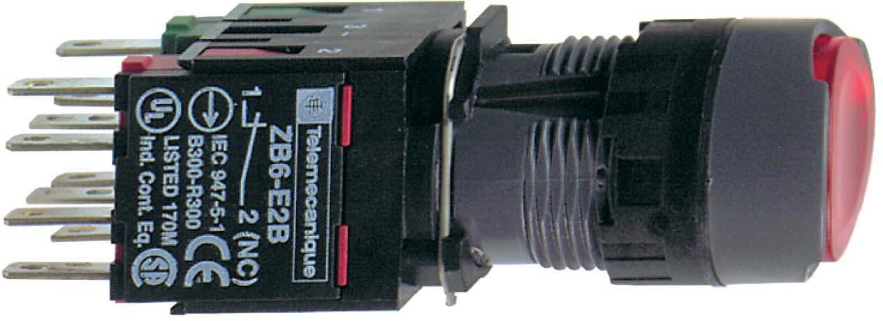 Schneider Electric XB6AF4B2B Leuchtdrucktaster Rt 1Ö