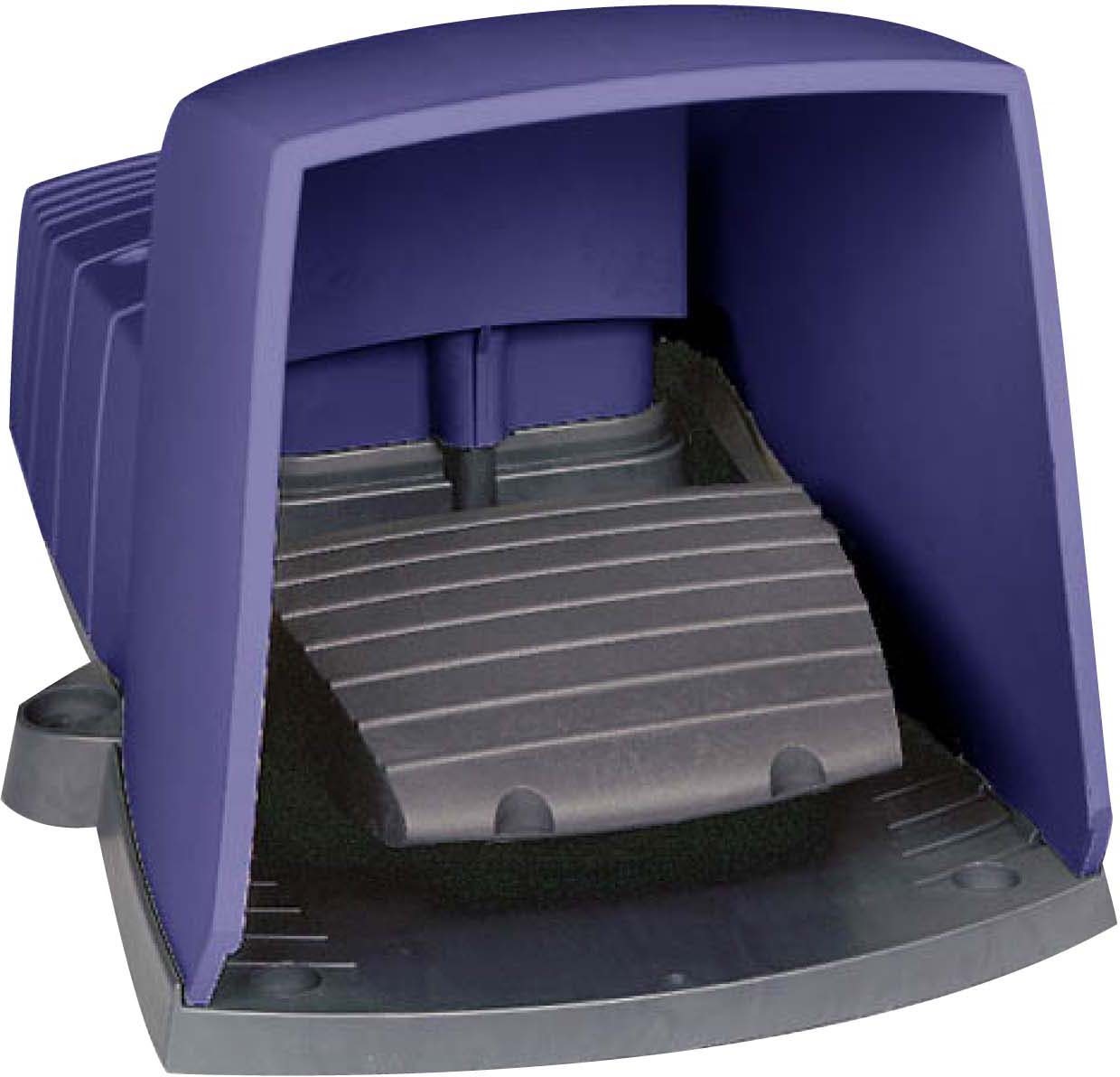 Schneider XPEB311 Fußschalter, Harmony XPE, einfach, Kunststoff, blau, 1-stufig, 2Ö+2S, IP66, mit Schutzhaube