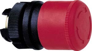 Schneider ZA2BS834 Vorsatz Not-Aus-Schalter Ø 30mm, Drehentriegelung, Ø 22, rot