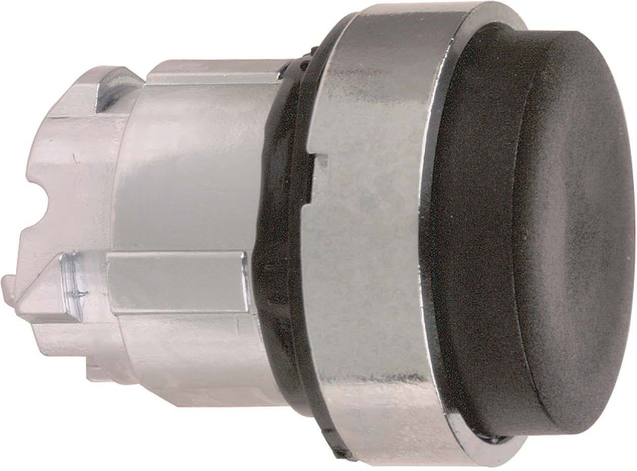Schneider ZB4BH2 Drucktaster, Frontelement, Harmony XB4, Metall, 22mm, schwarz, vorstehend, unbeschriftet, rastend