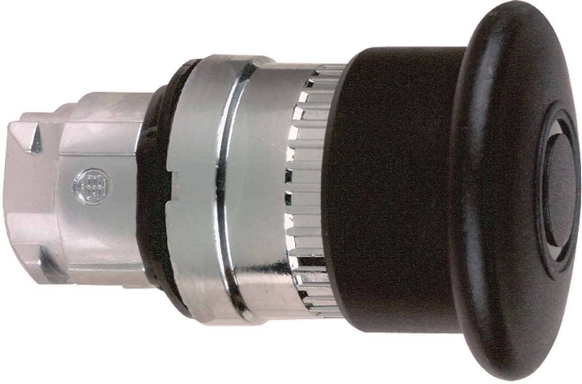 Schneider ZB4BT2 Pilzdrucktaster, Frontelement, Harmony XB4, Metall, 22mm, schwarz, Pilz 40mm, Zugentriegelung