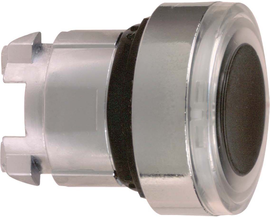 Schneider ZB4BW913 Leuchtdrucktaster, Frontelement, Harmony XB4, Metall, 22mm, weiß, beleuchteter Ring, für universelle LED