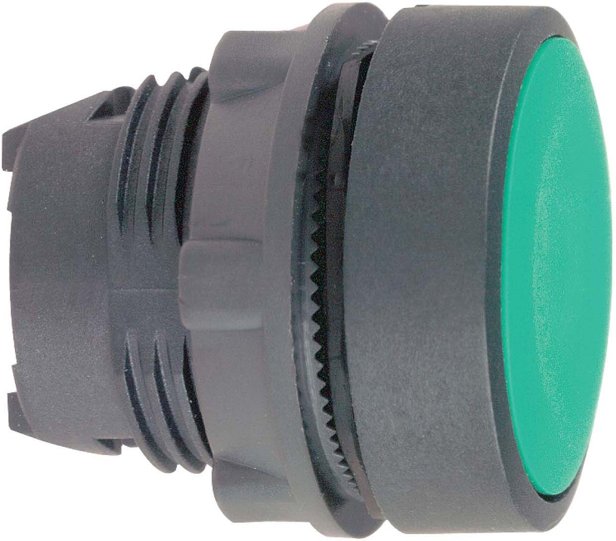 Schneider ZB5AA3 Drucktaster, Frontelement, Harmony XB5, Kunststoff, 22mm, grün, unbeschriftet, tastend