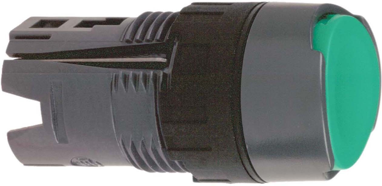 Schneider ZB6AA3 Frontelement für Drucktaster ZB6, tastend, grün, Ø 16 mm