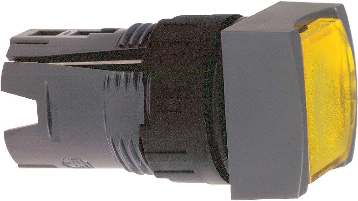Schneider ZB6CW5 Frontelement für Leuchtdrucktaster ZB6, tastend, gelb, Ø 16 mm