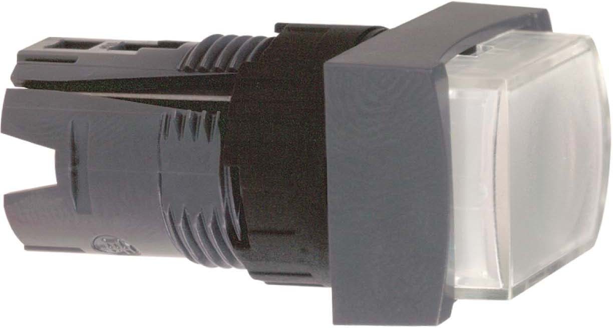Schneider ZB6DE1 Frontelement für Leuchtdrucktaster ZB6, tastend, weiß, Ø 16 mm